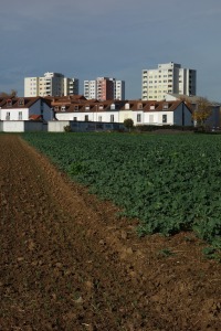 Die Stadt besteht zum kleinsten Teil aus verdichteten Zentren mit mittelalterlichem Flair und Blockrandbebauung. Das müsste eigentlich auch in den Diskussionen über die Anpassung der Städte an die zu erwartenden Klimaveränderungen eine Rolle spielen.