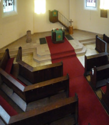 Der Innenraum vor der Grundrissdrehung (Bild: Architekten)