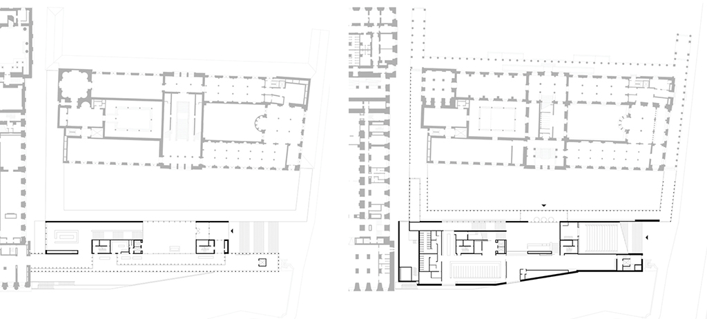 Grundrisse Erd- und Hauptgeschoss (Copyright_ David Chipperfield Architects)