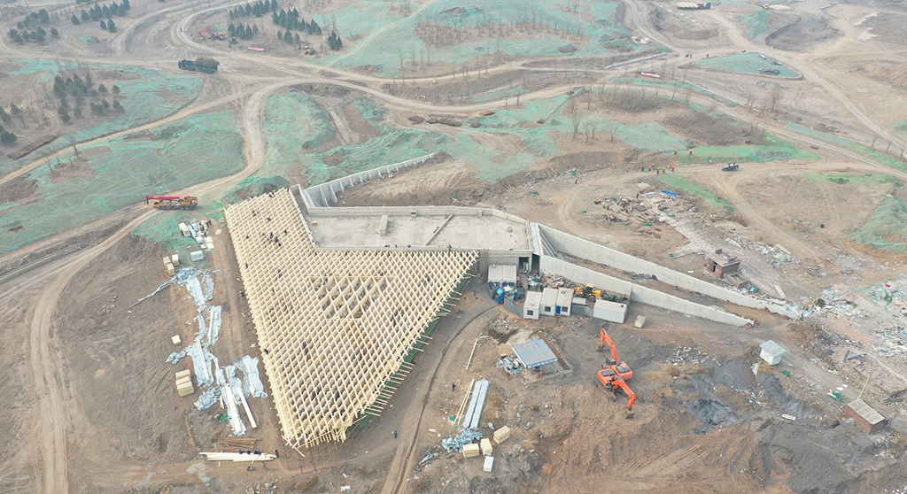 Wird 2019 fertig: Taiyuan Botanical Garden - Restaurant und Teehaus China (Bild: Delugan Meissl)