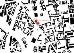 Lageplan des "Deutschlandhauses" an der Stresemannstraße