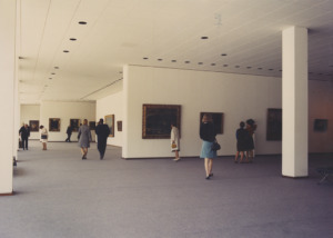 Eröffnungsausstellung im Untergeschoss, 1968 (Bild: Landesarchiv Berlin, Horst Siegmann)