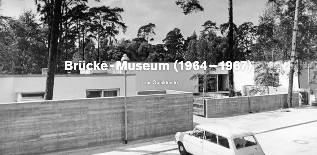 Das Brücke-Museum in Berlin-Dahlem zeigt die Ausstellung zu seinem Architekten Werner Düttmann bis zum 29. August 2021.