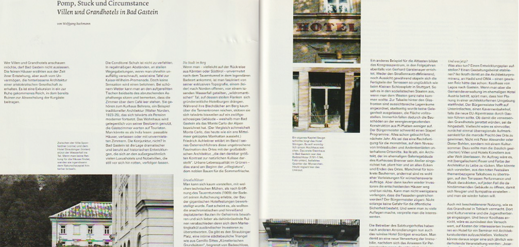 Bad Gasteins "Pomp, Stuck und Circumstance" im Baumeister 10/2003