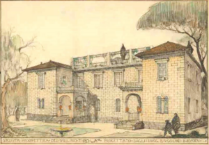 Entwurf eines Wohnhauses, Italien vor 1924 (Bild: Tchoban Foundation 1146_0142)