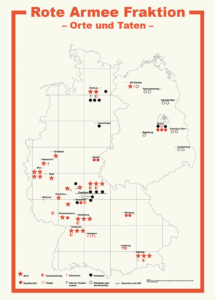Tatorte der RAF (Bild: Universität Kassel)