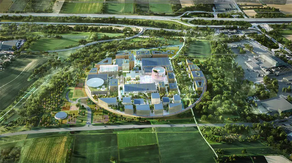 Erster Preis im Wettbewerb für den IPAI-Campus in Heilbronn: Entwurf von Herzog & de Meuron (© STadt Heilbronn)