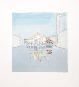 Venice Raft, 1983-84, Wasserfarben ( Louisa Hutton)