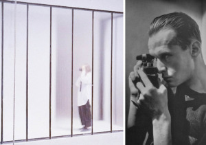 links: Candida Höfer, fotografiert von Roman Lang; rechts: Henri Cartier Bresson (©??)