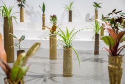 Presserundgang über die 16. Kleinplastiktriennale in der Alten Kelter in Fellbach mit dem TiTel "Über. Lebensräume Habitate" ein Tag vor der Eröffnung