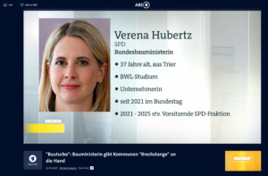 Vita Verena Hubertz (Bild: ARD Morgenmagazin)