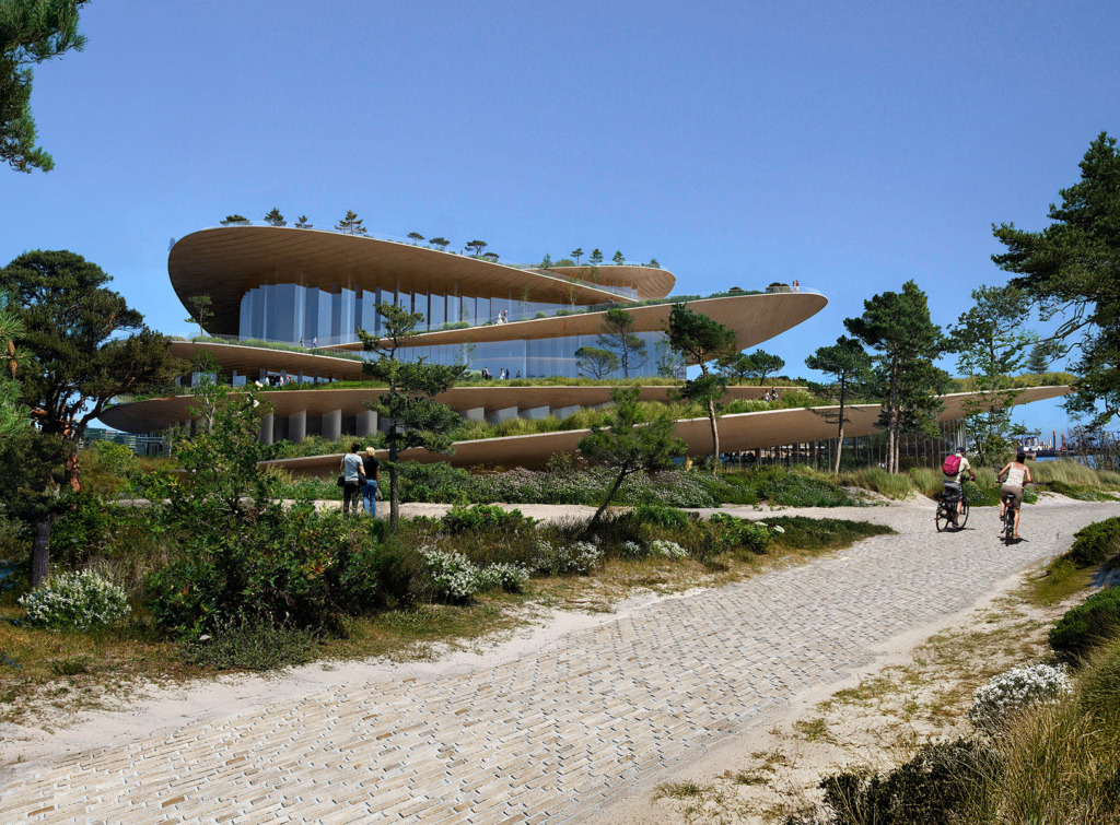 Fußgängerperspektive am Baakenhöft, Visualisierung BIG