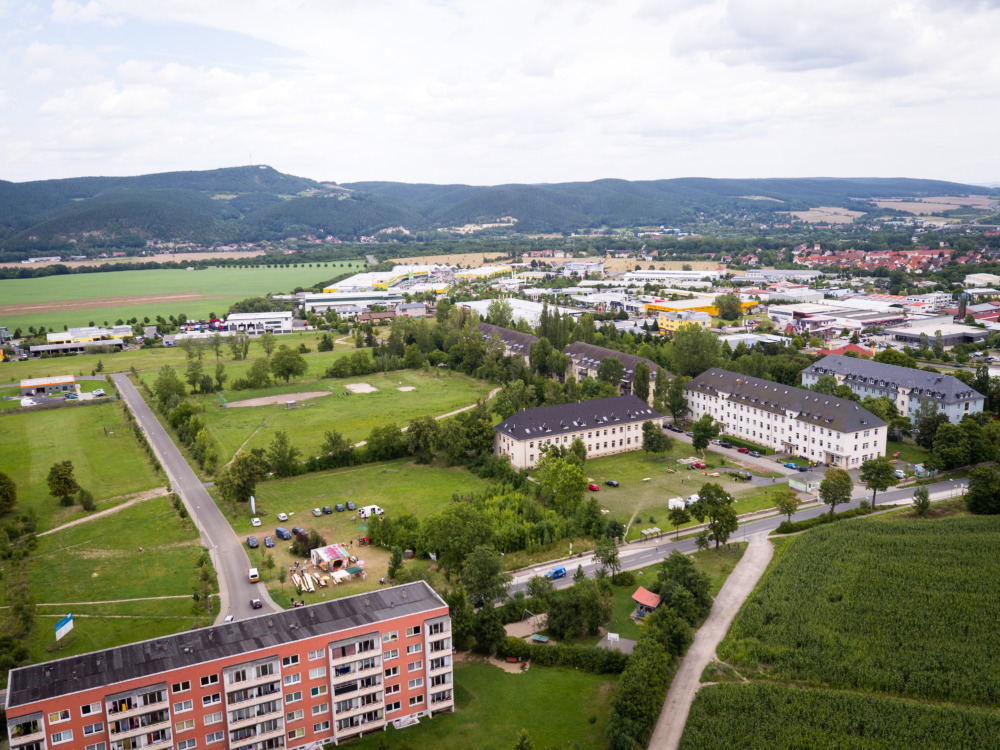 04.08.2017 Saalfeld - Beulwitz: Abschluss Sommerwerkstatt der Internationalen Bauausstellung Thüringen IBA und Sommerfest. Foto: Thomas Müller