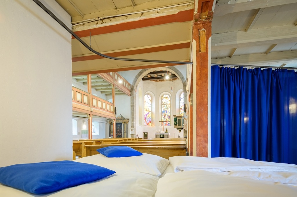 12.06.2021 Neustadt a. R.: Eröffnung des Umbaus der Her(r)bergskirche in Neustadt am Rennsteig, ein Projekt der Internationalen Bauausstellung Thüringen IBA. Foto: Thomas Müller