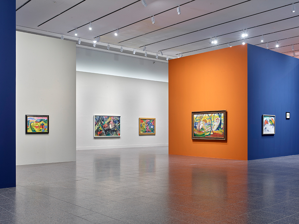 Blick in die Ausstellung „Franz Marc. Die Suche nach einer besseren Welt“, Bild: Achim-Kukulies